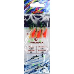 Снасть самодур, Phoenix A0087, 6 гачків, розмір №4